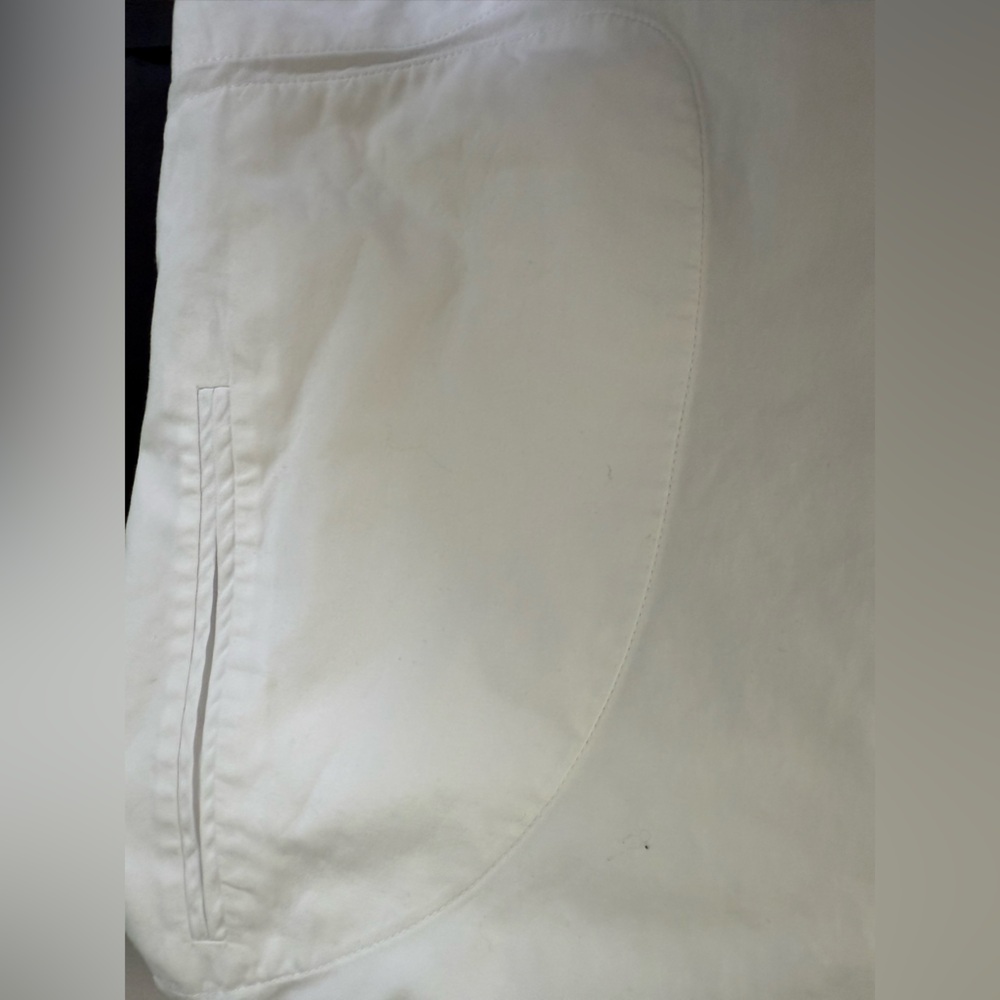 Lafayette 148 White Long Sleeve Tunic Top with Pockets-Size 8 - Picture 7 of 12